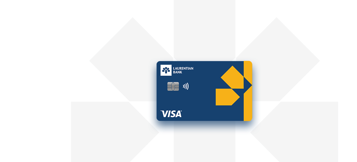 The Laurentian Bank Visa* Reduced Rate card.